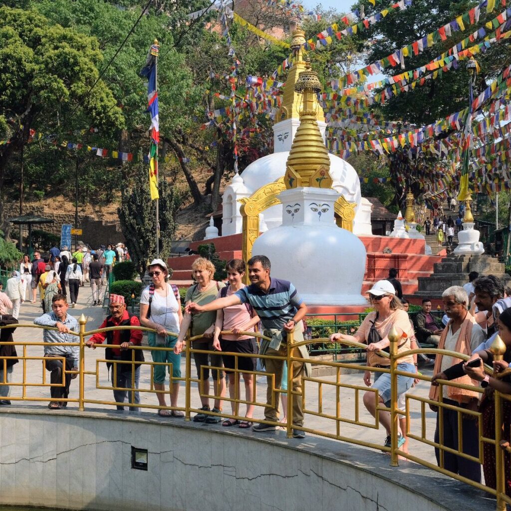 Around-the-Peace-Pond-Swyambhunath-Stupa