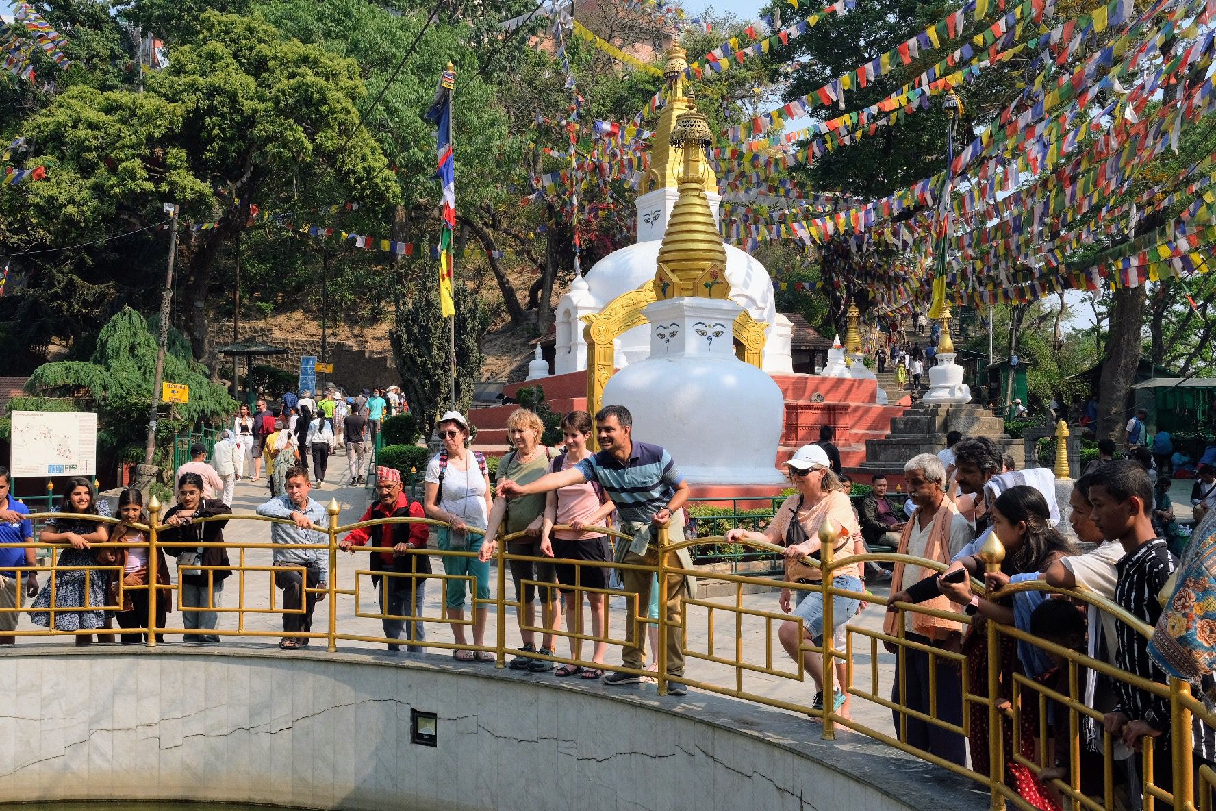 Around-the-Peace-Pond-Swyambhunath-Stupa
